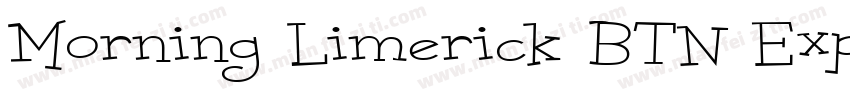 Morning Limerick BTN Exp Lt字体转换